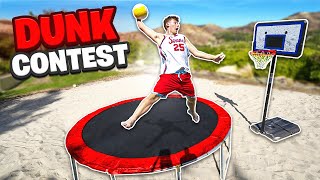 GREATEST Sand Trampoline Dunk Contest Of All Time [upl. by Joyann]