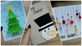 Kartki Świąteczne DIY  Christmas DIY cards [upl. by Nnylhtak]