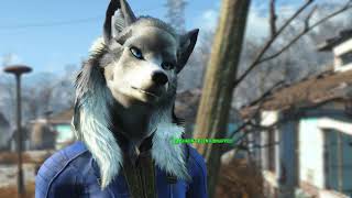 Fallout 4  Lupine Wolf Race Mod [upl. by Eelyma]