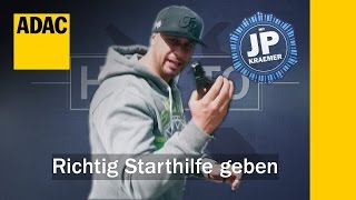 Starthilfe geben – so geht’s richtig  HowTo mit JP Kraemer  ADAC [upl. by Justine937]