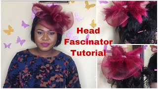 Head Fascinator Tutorial  DeyshawlahTV [upl. by Adiuqal]