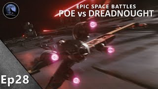 Epic Space Battles  Poe vs The Dreadnought  Star Wars Episode VIII [upl. by Nailluj]