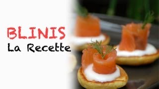 Recette  blinis maison [upl. by Silra]