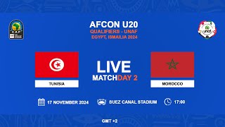 U20 AFCON 2025 Qualifiers  UNAF  TUNISIA VS MOROCCO [upl. by Ennelram]