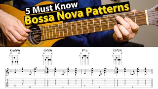 Bossa Nova Guitar Patterns  5 Levels You Need To Know [upl. by Celie]