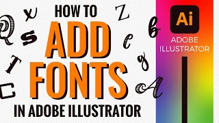 How to add fonts in Adobe Illustrator from the internet or via Typekit Adobe Fonts [upl. by Yrem]