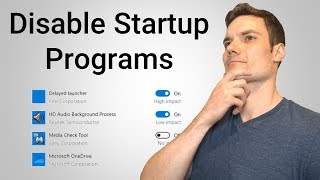 How to Disable Startup Programs in Windows 10 [upl. by Naveb]