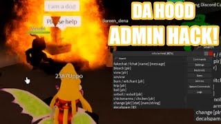 WE HACKED ADMIN COMMANDS INTO DA HOOD [upl. by Nnyleve]