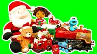 Christmas Train Dora The Explorer Toy Choo Choo Review [upl. by Odlareg166]