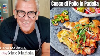 🍗 COSCE di POLLO in PADELLA con INSALATA ricca e leggera 🙂 DELIZIOSO Ricetta Chef Max Mariola [upl. by Kellyann]