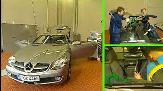 MercedesBenz SLK R171  Variodach mechanisch schließen Notbetätigung [upl. by Anyl]