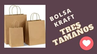 ✔️¿COMO HACER BOLSAS KRAFT DE DIFERENTES TAMAÑOS [upl. by Romito657]