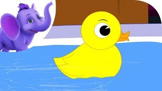 Yellow Ducky  Nursery Rhyme with Karaoke [upl. by Tadich862]