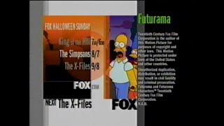 FOX Commercials SeptemberOctoberNovember 1999 [upl. by Ozner]