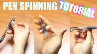 PEN SPINNING TUTORIAL [upl. by Anilecram]