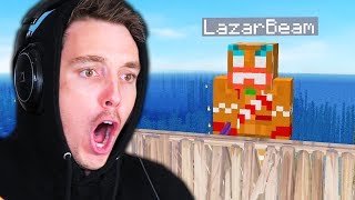 Fighting The LAZARBEAM BOSS in Minecraft [upl. by Nnylimaj]