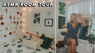 ASMR Whispered Room Tour Tapping Feather Sounds Fabric  More  GwenGwiz [upl. by Ittam875]