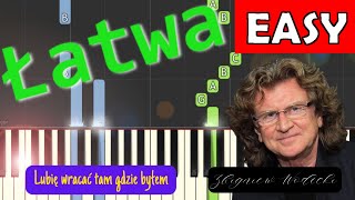 🎹 Lubię Wracać Tam Gdzie Byłem Zbigniew Wodecki  Piano Tutorial łatwa wersja 🎵 NUTY W OPISIE 🎼 [upl. by Carr676]