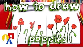 How To Draw Poppies [upl. by Stepha692]