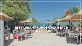 Restaurant Ponderosa Beach in Playas de Muro Mallorca [upl. by Moran768]