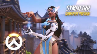 Symmetra Gameplay Preview  Overwatch  1080p HD 60 FPS [upl. by Doowron792]