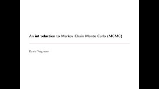 An introduction to Markov Chain Monte Carlo MCMC [upl. by Junji]