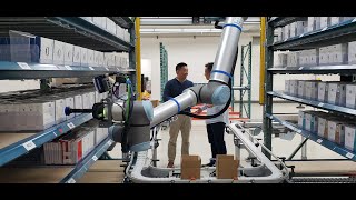 Collaborative robots from Universal Robots enables flexible automation at DCL Logistics [upl. by Crespo774]