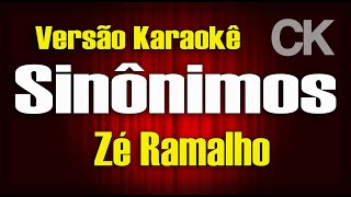 Zé Ramalho Sinônimos Karaokê [upl. by Bang]