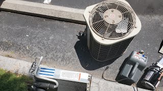 Changing R22 to 410A Condenser and Evaporative Coil Simple Easy Tutorial [upl. by Bilski]