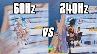 Testing 60Hz vs 144Hz vs 240Hz On Fortnite  Refresh Rate Comparison [upl. by Naugan]