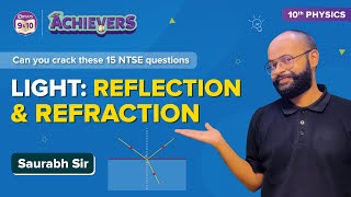 15 Important NTSE Questions Quiz  Light Reflection and Refraction Class 10  NTSE 2023 Exam [upl. by Gavette]