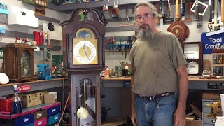 DIY Servicing a Vintage Colonial Grandfather Clock With a Jauch Movement [upl. by Marsden]