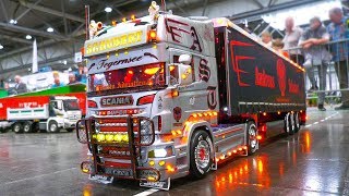 MOST IMPRESSIVE RC MODEL TRUCKS RC SCANIA MAN ACTROS GRAND HAULER SUPER SCALE [upl. by Sterling]