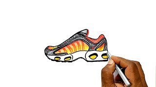 How to Draw Nike Air Max Tailwind [upl. by Sudnac]