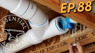 Plumbing Top Out  Waste Drain and Vent Ep88 [upl. by Nivaj]