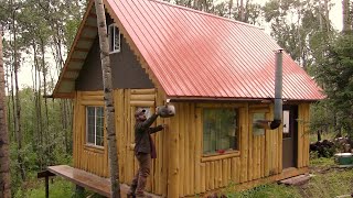 Collecting Rain Water at an off grid cabin [upl. by Eihs]