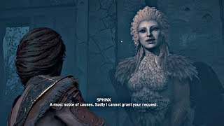 Assassins Creed Odyssey  SPHINX Secret Legendary Boss All Choice Outcomes PS4 Pro [upl. by Nethsa]