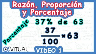 Razón Proporción y Porcentaje  Video 1  ACT Preálgebra [upl. by Ihel]