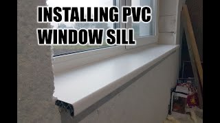 PVC Window Sill Moulding Instalation How to DIY [upl. by Hoag]