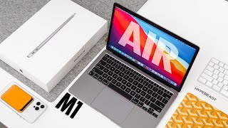 Macbook Air M1 UNBOXING and REVIEW  2020 [upl. by Oiciruam]