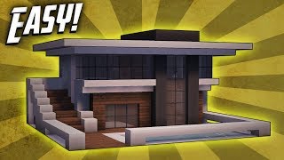 Minecraft How To Build A Small Modern House Tutorial 9 [upl. by Stavro]