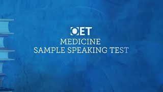 OET Sample Speaking Test Medicine [upl. by Anstus776]