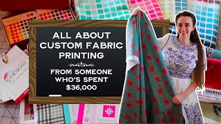 All about custom printed fabric how to design where to order and using it to build a business [upl. by Alya428]