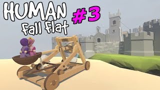 Human Fall Flat  Castle Catapults amp Windmill  Episode 3 [upl. by Flieger39]