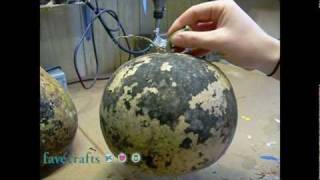 Cleaning the Exterior of a Gourd [upl. by Cindie]