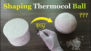 Carving Styrofoam Ball [upl. by Holder153]