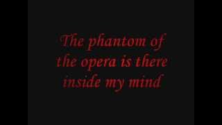 The Phantom Of The Opera  Main Theme Version 2004  Lyrics [upl. by Nerissa]