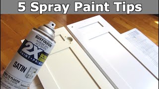 5 Spray Paint Tips  Smooth Even Perfect Finish [upl. by Bonaparte]