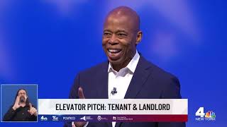 NYC Mayoral Debate Each Candidates Elevator Pitch  NBC New York [upl. by Nasia]