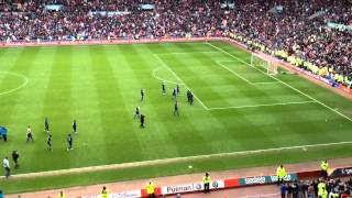 Sunderland v Man Utd 2012 Sunderland Fans do Poznan to Man Utd Fans at Final Whistle [upl. by Hara]